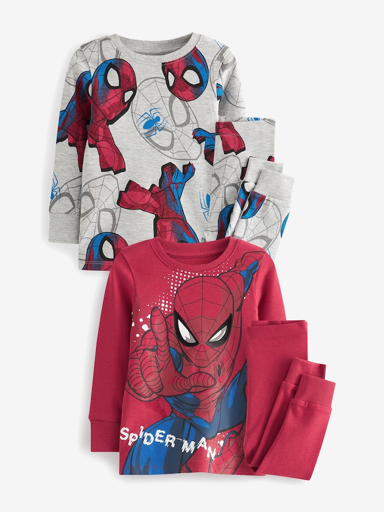 Spiderman rouge/bleu marine - Pyjama Snuggle 2 Pack (12mths-10yrs) - Image 6 of 7