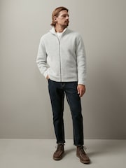 Ecru Cream Regular Chenille Knitted Jumper - Image 2 of 9