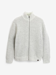 Ecru Cream Regular Chenille Knitted Jumper - Image 7 of 9
