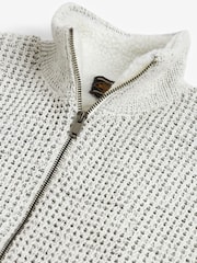 Ecru Cream Regular Chenille Knitted Jumper - Image 9 of 9