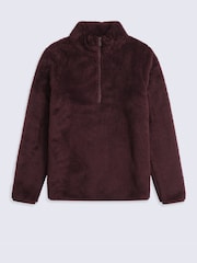 Animal Brown Teddy Half Zip Fleece - Image 1 of 5