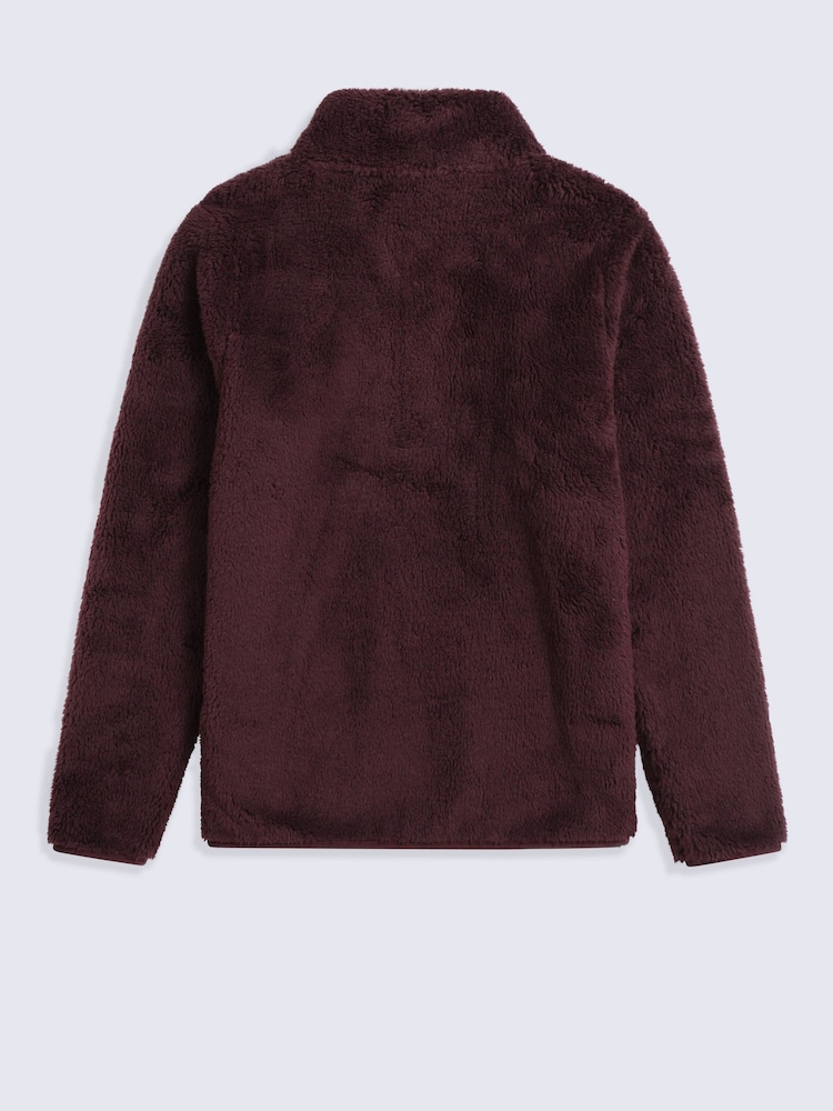 Animal Brown Teddy Half Zip Fleece - Image 2 of 5