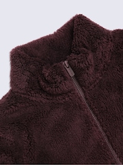 Animal Brown Teddy Half Zip Fleece - Image 3 of 5