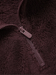 Animal Brown Teddy Half Zip Fleece - Image 4 of 5
