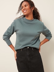 Bleu de sarcelle - Sweat long décontracté Essentials - Image 1 of 6