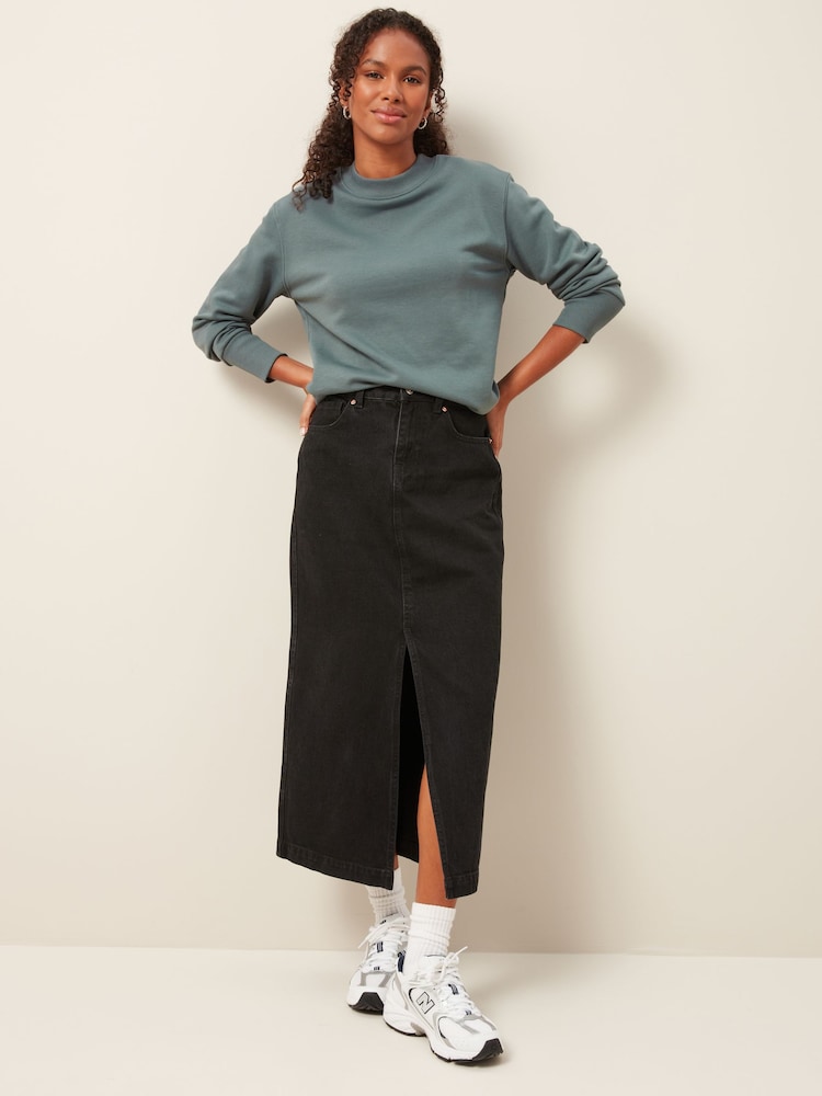 Bleu de sarcelle - Sweat long décontracté Essentials - Image 2 of 6