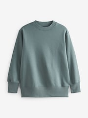 Bleu de sarcelle - Sweat long décontracté Essentials - Image 5 of 6