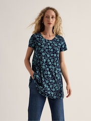 Seasalt Cornwall Blue Screenprint Tunic - Image 1 of 5