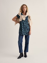 Seasalt Cornwall Blue Screenprint Tunic - Image 2 of 5
