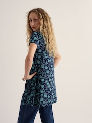 Seasalt Cornwall Blue Screenprint Tunic - Image 3 of 5