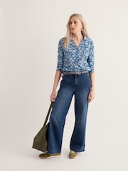 Seasalt Cornwall Blue Wavecrest Shirt - Image 1 of 5