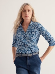 Seasalt Cornwall Blue Wavecrest Shirt - Image 2 of 5