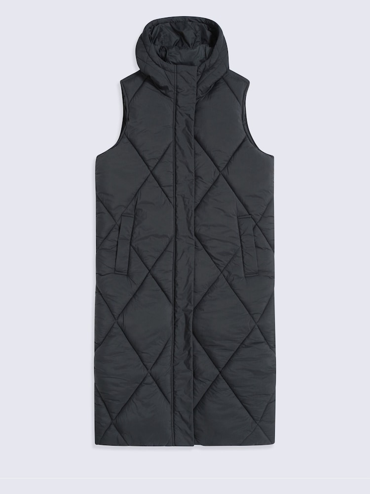Animal Black Cindy Longline Gilet - Image 1 of 6 Animal Black Cindy Longline Gilet - Image 1 of 6