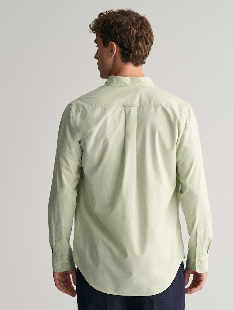 GANT Green Regular Fit Poplin 100% Cotton Shirt - Image 2 of 5