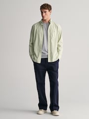 GANT Green Regular Fit Poplin 100% Cotton Shirt - Image 3 of 5