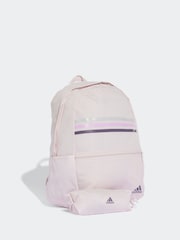 adidas Pink Classic Horizontal 3-Stripes Backpack - Image 1 of 6
