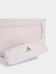 adidas Pink Classic Horizontal 3-Stripes Backpack - Image 5 of 6