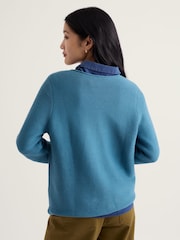Seasalt Cornwall Blue Makers Jumper - Image 3 of 5
