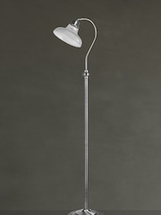 Searchlight Satin Silver Willow Floor Lamp - Image 2 of 3