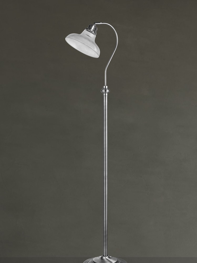 Searchlight Satin Silver Willow Floor Lamp - Image 2 of 3