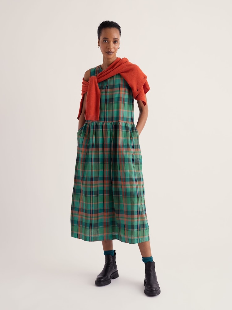 Seasalt Cornwall Green Short Length Brouse Dress - Image 1 of 5 Seasalt Cornwall Green Short Length Brouse Dress - Image 1 of 5