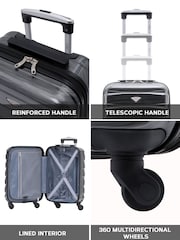 Flight Knight Hard Shell ABS Easyjet Size Cabin Carry On Case - Image 5 of 7