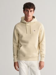 GANT Natural Regular Fit Shield Logo Hoodie - Image 1 of 1