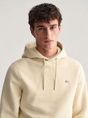 Natur - Gant Shield Kapuzensweatshirt in Regular Fit mit Logo - Bild 4 von 6