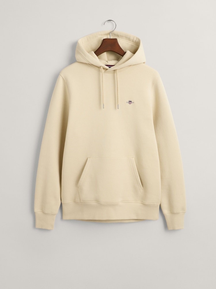 Natur - Gant Shield Kapuzensweatshirt in Regular Fit mit Logo - Bild 6 von 6