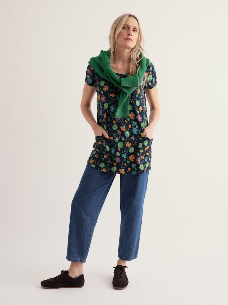 Seasalt Cornwall Blue Busy Lizzy Tunic - Image 1 of 5 Seasalt Cornwall Blue Busy Lizzy Tunic - Image 1 of 5