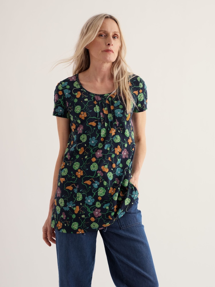 Seasalt Cornwall Blue Busy Lizzy Tunic - Image 2 of 5 Seasalt Cornwall Blue Busy Lizzy Tunic - Image 2 of 5