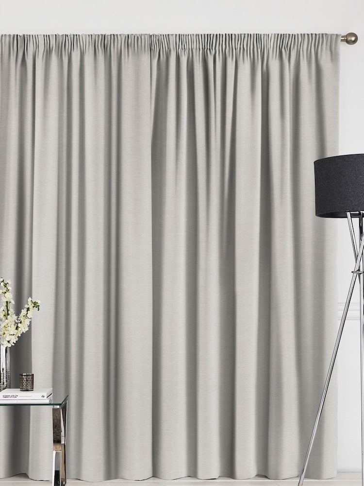 Oyster Natural Soho Made To Measure Curtains - Image 2 of 8