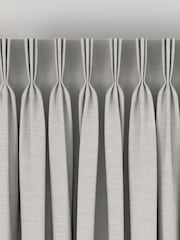 Oyster Natural Soho Made To Measure Curtains - Image 5 of 8