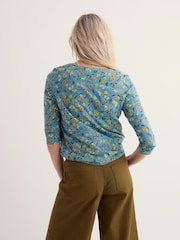 Seasalt Cornwall Blue 3/4 Studio Glass Top - Image 3 of 5