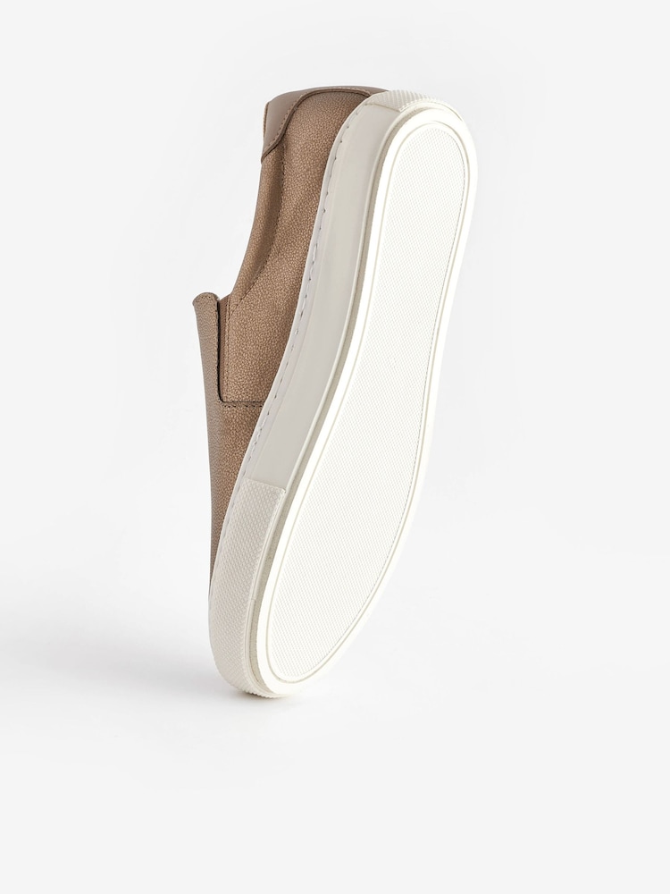 Bronze Regular/Wide Fit Forever Comfort® Slip-On Trainers - Image 5 of 9