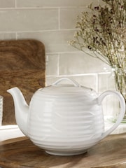 White Malvern Embossed Teapot - Image 2 of 4