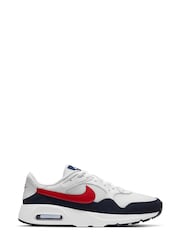 Nike White/Blue/Red Air Max SC Trainers - Image 1 of 10