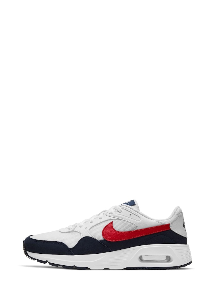 Nike White/Blue/Red Air Max SC Trainers - Image 2 of 10