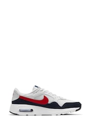Nike White/Blue/Red Air Max SC Trainers - Image 3 of 10