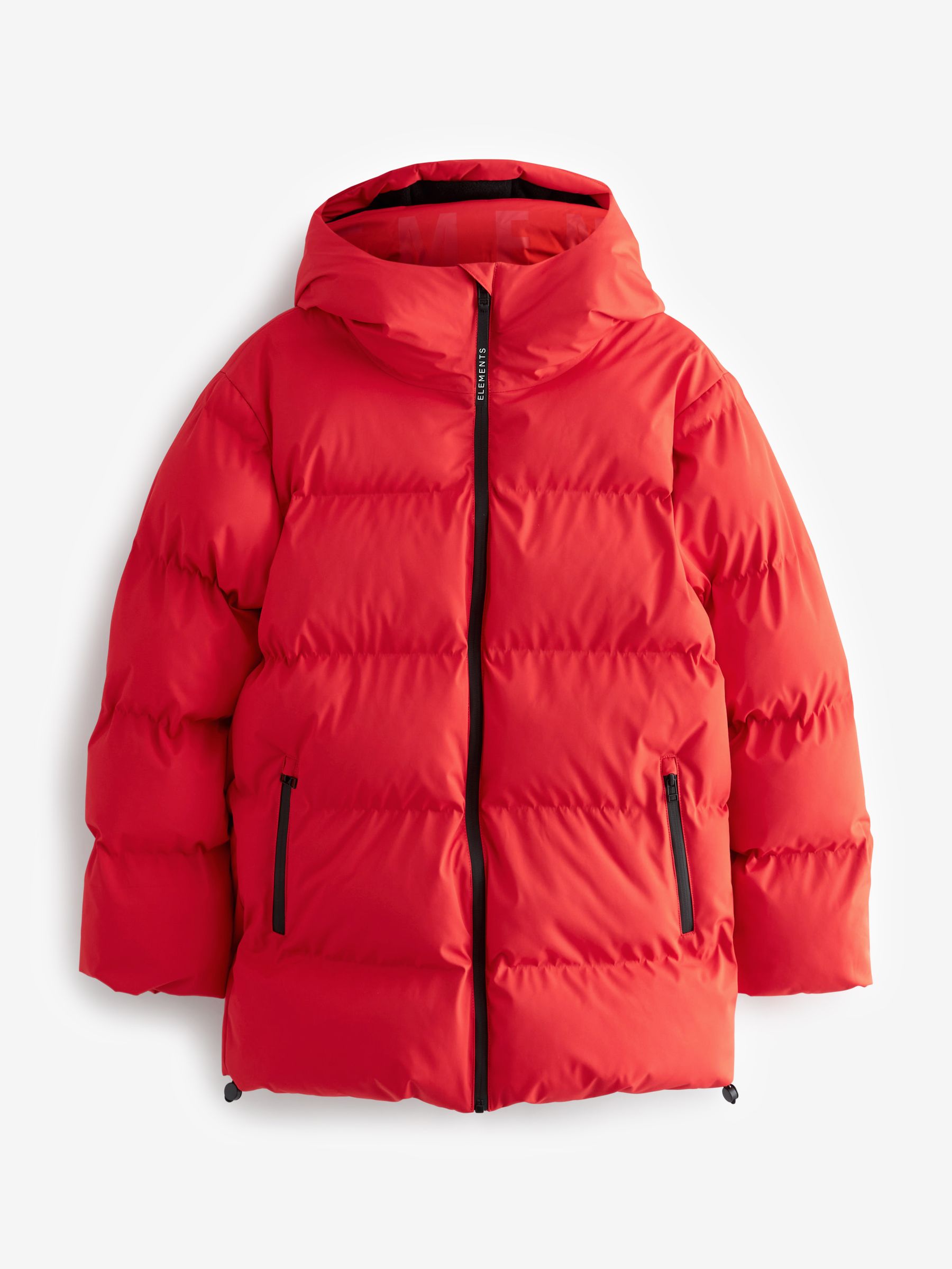 Next red padded jacket shop