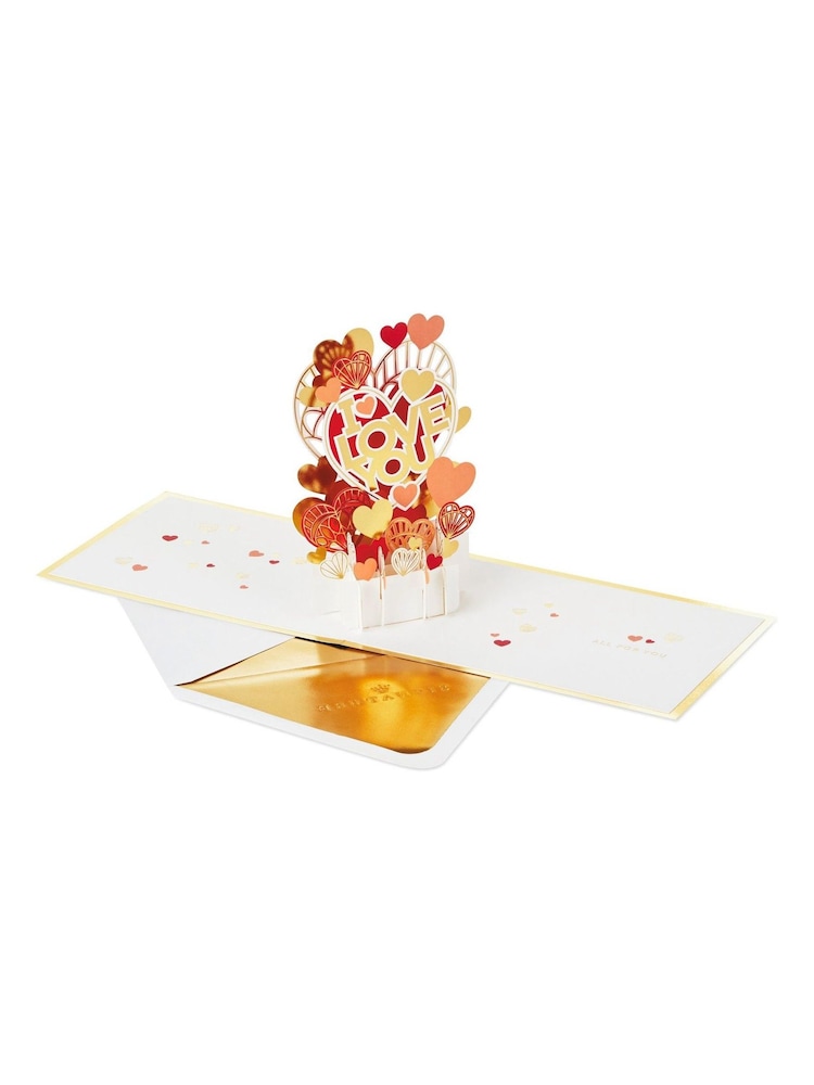 Hallmark Red I Love You Card 3D Pop-Up Paper Wonder Design - Image 2 of 4 Hallmark Red I Love You Card 3D Pop-Up Paper Wonder Design - Image 2 of 4