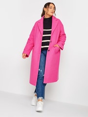Yours Curve Pink Curly Boucle Coat - Image 3 of 5