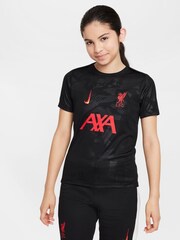 Nike Black Liverpool FC Academy Pre-Match T-Shirt - Image 1 of 5