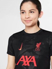 Nike Black Liverpool FC Academy Pre-Match T-Shirt - Image 3 of 5
