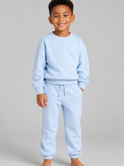 Brand Threads Blue Essentials Sweatshirt Tracksuit - Image 2 of 4