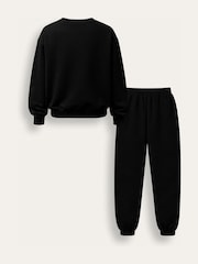 Brand Threads Black Essentials Sweatshirt Tracksuit - Image 4 of 4