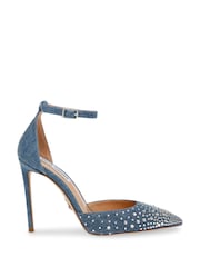 Demin - Steve Madden Razdejani čevlji s peto - Slika 1 iz 7