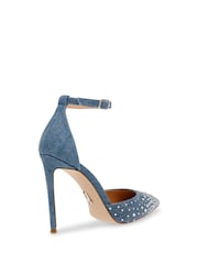 Demin - Steve Madden Razdejani čevlji s peto - Slika 2 iz 7