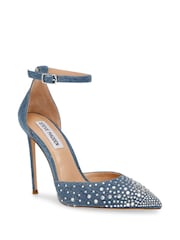 Demin - Steve Madden Razdejani čevlji s peto - Slika 3 iz 7