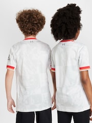Nike White Jr. Liverpool FC 24/25 Third Stadium Football Shirt - Image 2 of 10